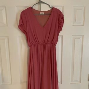 Piper and scoot derby dress in Mauve